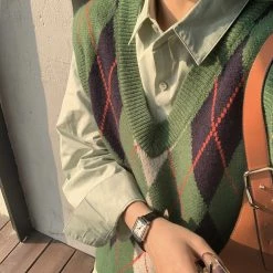 Boogzel Apparel High School Crush Argyle Vest