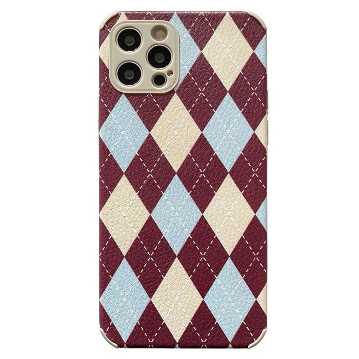 Boogzel Apparel Argyle Pattern IPhone Case IPHONE CASES 1 Boogzel Apparel Argyle Pattern IPhone Case IPHONE CASES