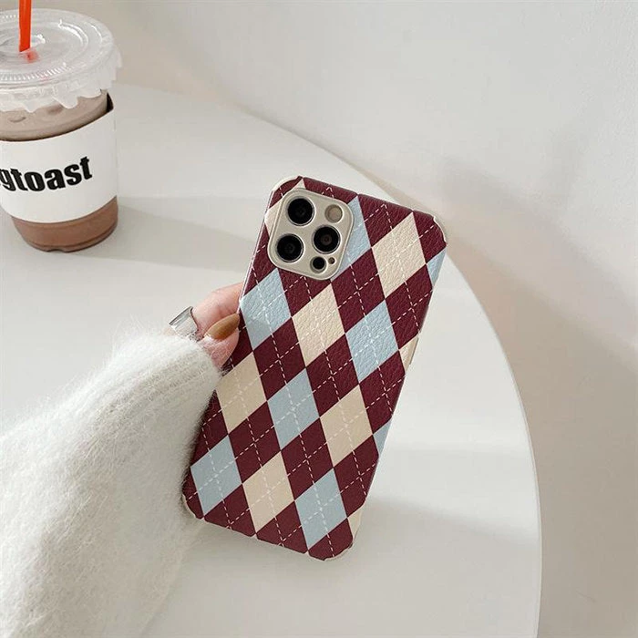 Boogzel Apparel Argyle Pattern IPhone Case IPHONE CASES 3 Boogzel Apparel Argyle Pattern IPhone Case IPHONE CASES