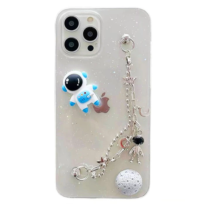Boogzel Apparel Astronaut Clear IPhone Case IPHONE CASES 1 Boogzel Apparel Astronaut Clear IPhone Case IPHONE CASES