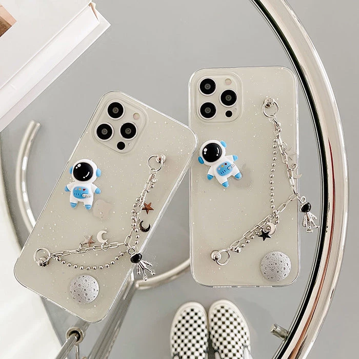 Boogzel Apparel Astronaut Clear IPhone Case IPHONE CASES 2 Boogzel Apparel Astronaut Clear IPhone Case IPHONE CASES