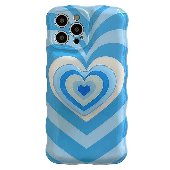 Boogzel Apparel Baby Blue Heart IPhone Case IPHONE CASES 1 Boogzel Apparel Baby Blue Heart IPhone Case IPHONE CASES