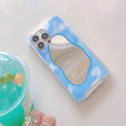 Boogzel Apparel Baby Blue Mirror IPhone Case