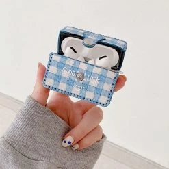 Boogzel Apparel Baby Blue Plaid AirPods Case 8 Boogzel Apparel Baby Blue Plaid AirPods Case