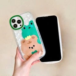 Boogzel Apparel Bear & Frog IPhone Case IPHONE CASES