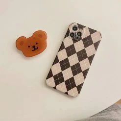 Boogzel Apparel Bear Argyle IPhone Case