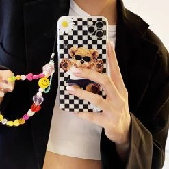 Boogzel Apparel IPHONE CASES Bear Checkered IPhone Case