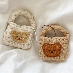 Boogzel Apparel Bear Knitted AirPods Case