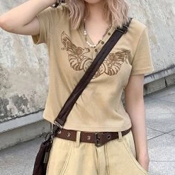 Boogzel Apparel Like It's 2007 Ribbed Top FAIRY GRUNGE