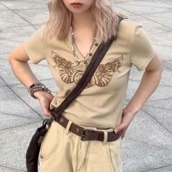 Boogzel Apparel Like It's 2007 Ribbed Top FAIRY GRUNGE