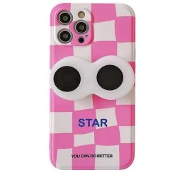 Boogzel Apparel Big Eyes Checkered IPhone Case IPHONE CASES