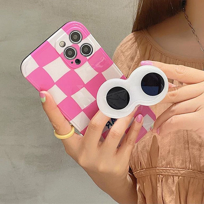 Boogzel Apparel Big Eyes Checkered IPhone Case IPHONE CASES 5 Boogzel Apparel Big Eyes Checkered IPhone Case IPHONE CASES