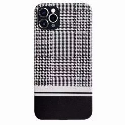 Boogzel Apparel Black & White Plaid IPhone Case