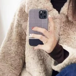 Boogzel Apparel Black & White Plaid IPhone Case