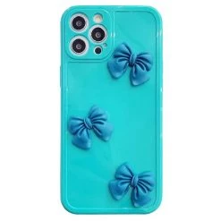 Boogzel Apparel Mint Blue Bow IPhone Case