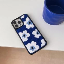 Boogzel Apparel IPHONE CASES Blue Flowers IPhone Case 8 Boogzel Apparel IPHONE CASES Blue Flowers IPhone Case