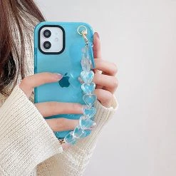 Boogzel Apparel Blue Heart Chain IPhone Case