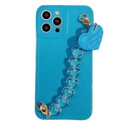 Boogzel Apparel Blue Heart Chain IPhone Case 7 Boogzel Apparel Blue Heart Chain IPhone Case
