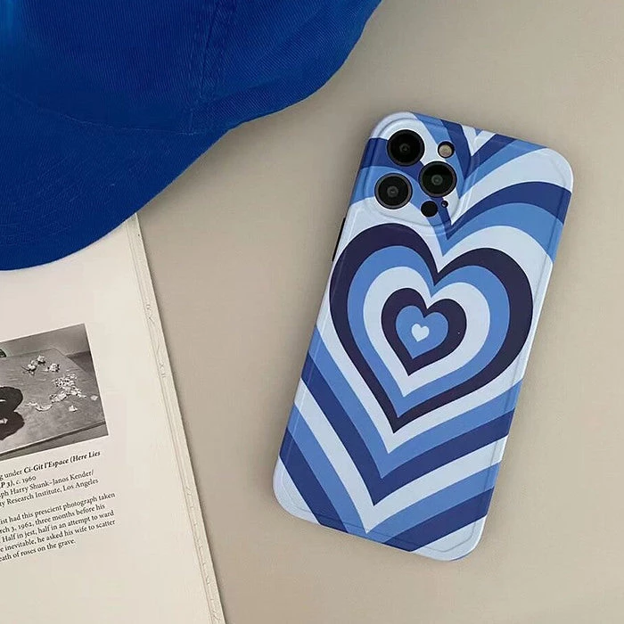 Boogzel Apparel Blue Heart IPhone Case 2 Boogzel Apparel Blue Heart IPhone Case