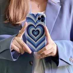 Boogzel Apparel Blue Heart IPhone Case 6 Boogzel Apparel Blue Heart IPhone Case