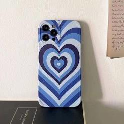 Boogzel Apparel Blue Heart IPhone Case 7 Boogzel Apparel Blue Heart IPhone Case