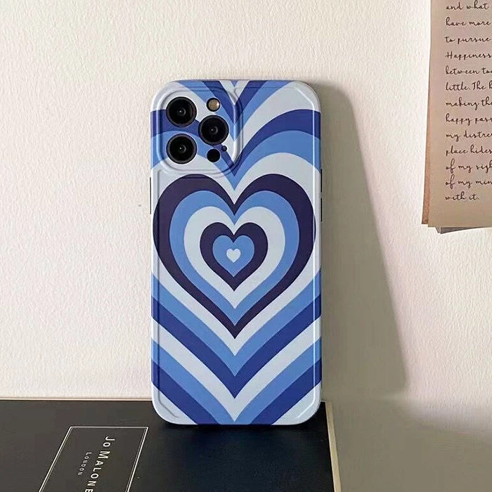 Boogzel Apparel Blue Heart IPhone Case 4 Boogzel Apparel Blue Heart IPhone Case