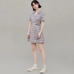 Boogzel Apparel Private School Plaid Dress GRUNGE CLOTHES