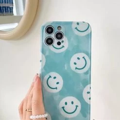 Boogzel Apparel Blue Smiley IPhone Case
