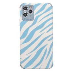 Boogzel Apparel IPHONE CASES Blue Zebra Print IPhone Case