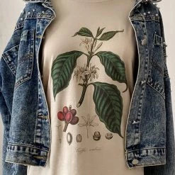 Boogzel Apparel COTTAGECORE / ARTSY Oversized Botanical Tee