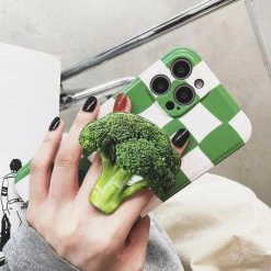 Boogzel Apparel Broccoli Checker IPhone Case IPHONE CASES