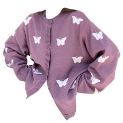 Boogzel Apparel SOFT GIRL OUTFITS Butterfly Cardigan