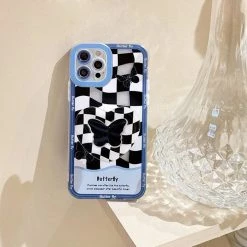 Boogzel Apparel BUTTERFLY AESTHETIC Butterfly Checkered IPhone Case 8 Boogzel Apparel BUTTERFLY AESTHETIC Butterfly Checkered IPhone Case