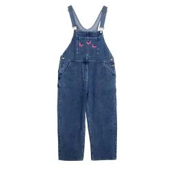 Boogzel Apparel Butterfly Denim Overalls