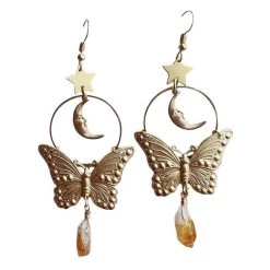 Boogzel Apparel Butterfly Vintage Aesthetic Earrings