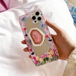 Boogzel Apparel BUTTERFLY AESTHETIC Butterfly Flower Pearl IPhone Case 6 Boogzel Apparel BUTTERFLY AESTHETIC Butterfly Flower Pearl IPhone Case