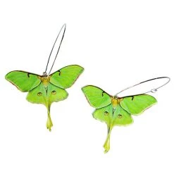Boogzel Apparel Eyed Green Butterfly Earrings