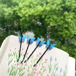 Boogzel Apparel Y2K OUTFITS Butterfly Hair Clips Set