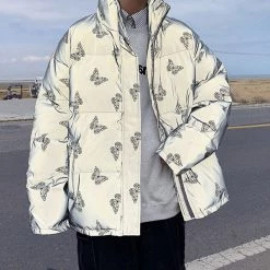 Boogzel Apparel BUTTERFLY AESTHETIC Butterfly Reflective Jacket 9 Boogzel Apparel BUTTERFLY AESTHETIC Butterfly Reflective Jacket