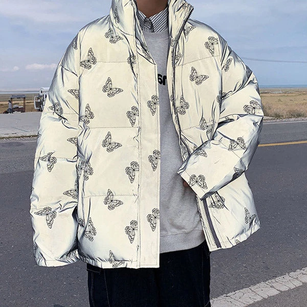 Boogzel Apparel BUTTERFLY AESTHETIC Butterfly Reflective Jacket 5 Boogzel Apparel BUTTERFLY AESTHETIC Butterfly Reflective Jacket