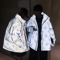 Boogzel Apparel BUTTERFLY AESTHETIC Butterfly Reflective Jacket 8 Boogzel Apparel BUTTERFLY AESTHETIC Butterfly Reflective Jacket