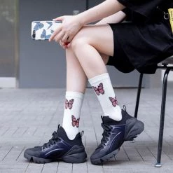 Boogzel Apparel Butterfly Socks GRUNGE CLOTHES