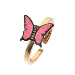Boogzel Apparel FAIRYCORE Spinner Butterfly Anxiety Ring