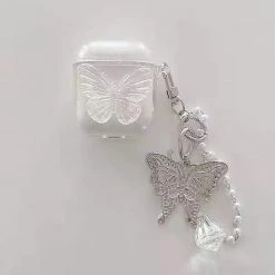 Boogzel Apparel BUTTERFLY AESTHETIC Butterfly Transparent Airpods Case