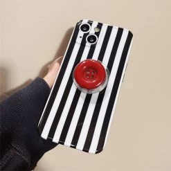 Boogzel Apparel IPHONE CASES Button Striped IPhone Case