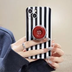 Boogzel Apparel IPHONE CASES Button Striped IPhone Case