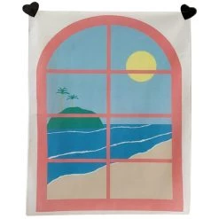 Boogzel Apparel Cartoon Window Indie Wall Tapestry Home Decor