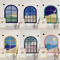 Boogzel Apparel Cartoon Window Indie Wall Tapestry Home Decor