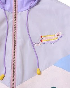 Boogzel Apparel SOFT GIRL OUTFITS Embroidered Tennis Jacket