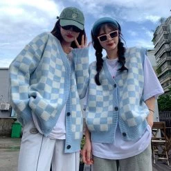 Boogzel Apparel Checker Vest GRUNGE CLOTHES 12 Boogzel Apparel Checker Vest GRUNGE CLOTHES